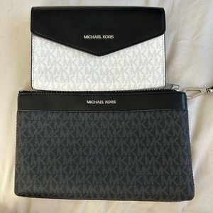 Two Michael Kors crossbody bags and strap